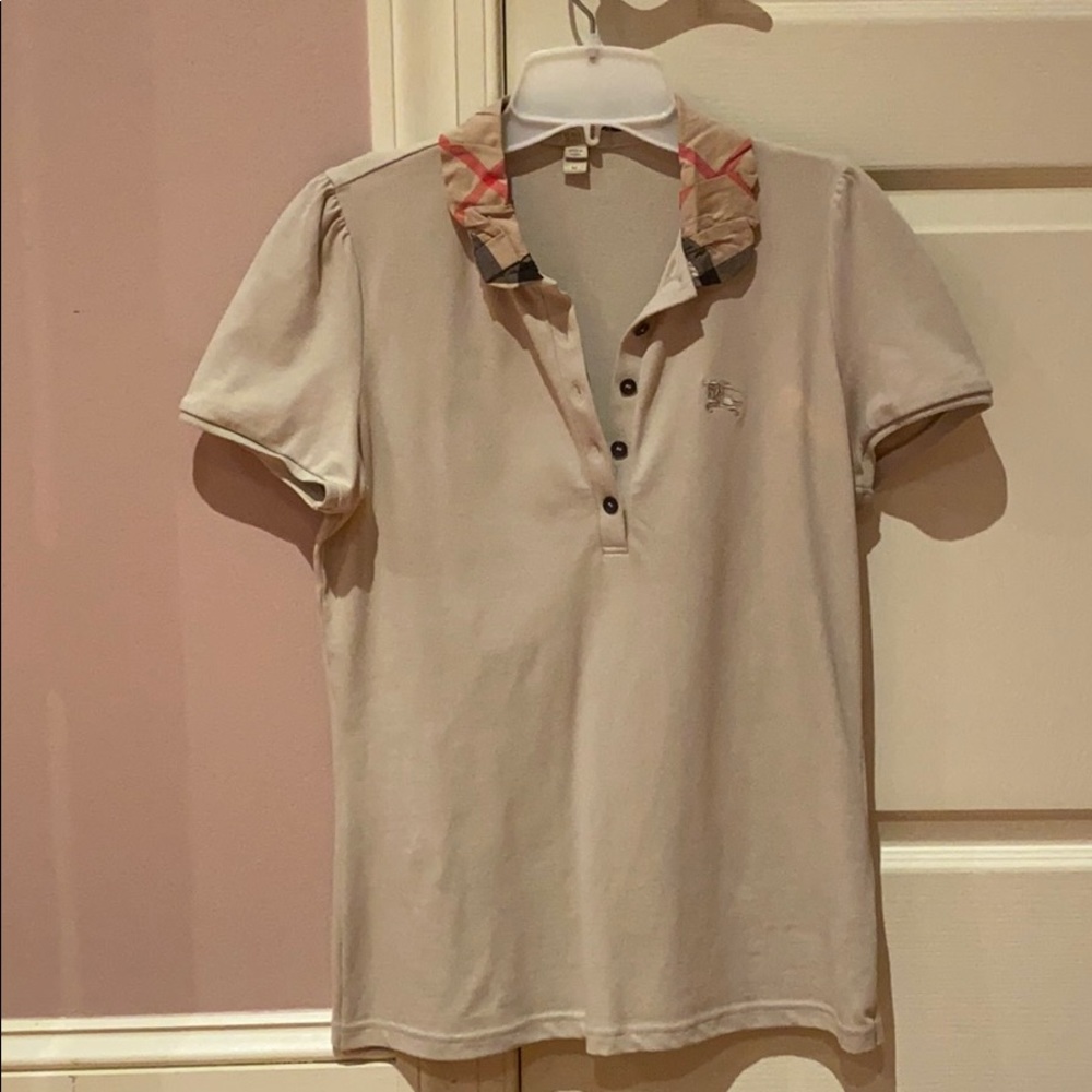 AUTHENTIC BURBERRY BUTTON UP T-SHIRT